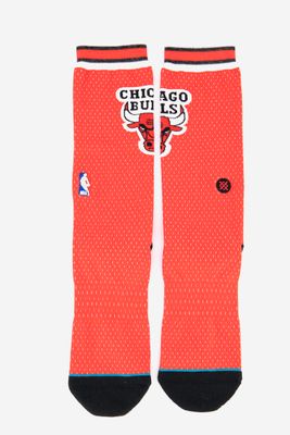 Mens Bulls Jersey Socks Red Mens Bulls Jersey Socks Red