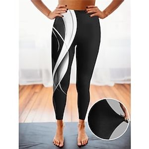 Women's Leggings Ankle-Length High Cut High Waist Active Fashion Daily Wear Vacation Black White S M Spring Lightinthebox