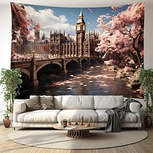 Structure Landscape Hanging Tapestry Wall Art Large Tapestry Mural Decor Photograph Backdrop Blanket Curtain Home Bedroom Living Room Decoration Lightinthebox