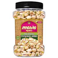 Mawa Raw Unsalted Pistachios Jumbo 500g (Plastic Jar)