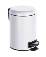 Wenko 3 Liter Pedal Bin Leman White