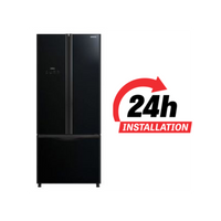 Hitachi 565Ltr French Bottom Freezer Refrigerator | Glass Black | RWB710PUK9GBK