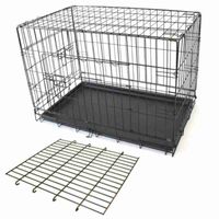 McLovins 48" Double Door Foldable Dog Crate With Divider 3XL