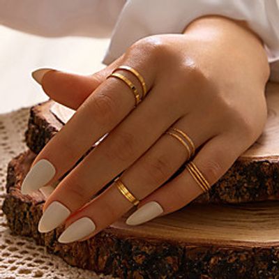 alloy ring set, creative simple retro ten-piece joint ring miniinthebox