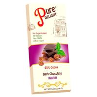 Pure Delight Raisin Dark Chocolate 80 Gr Carton