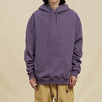 Men's Hoodie Green Black Blue Purple Pink Hooded Solid Color Pocket Sports  Outdoor Daily Sports Cotton Casual Big and Tall Fall  Winter Clothing Apparel Hoodies Sweatshirts  Lightinthebox - thumbnail