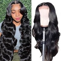 Body Wave Lace Front Wigs Human Hair Pre Plucked Glueless 4x4 Lace Closure Wigs Human Hair Wigs For Black Women Human Hair Wig Body Wave Frontal Wigs Human Hair Closure Wig 20 Inch Lightinthebox - thumbnail