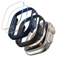 [22Pack] Watch Case with Screen Protector Compatible with Apple Watch Ultra 49mm Scratch Resistant HD Clear Shockproof Tempered Glass  Hard PC Watch Cover Lightinthebox - thumbnail