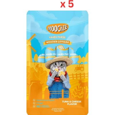 Moochie Wonder Cottage Tuna & Cheese Flavor 15G Pouch (Pack Of 5)