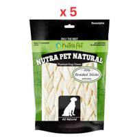 Nutrapet Braided Sticks For Dogs 200gm (Pack Of 5)