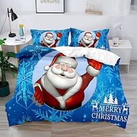 3D Bedding Christmas Decoration For Home Duvet Cover Set Boy Gife  For Kid Gife 23 Piece Bedding Set With 1 Or 2 Pillowcase(Single Twin  Only 1Pcs) Christmas  New Year Gifts Lightinthebox - thumbnail