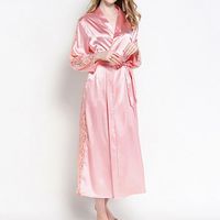 Patchwork Lace Long-sleeved Robes