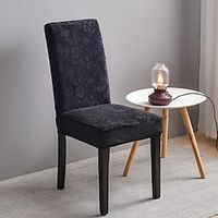 Spandex Dining Chair Cover Farmhouse Stretch Chair Seat Slipcover Washable Cover Kitchen Protector for Dining Room Wedding Ceremony Durable Lightinthebox - thumbnail