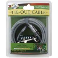 Four Paws Vinyl Coated Steel Cable Dog Tie Out Heavy Weight 30 Ft.