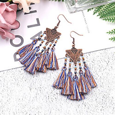 Women's Earrings Geometrical Floral Theme Joy Stylish Simple Boho Earrings Jewelry Rainbow For Daily Holiday Promise 1 Pair Lightinthebox
