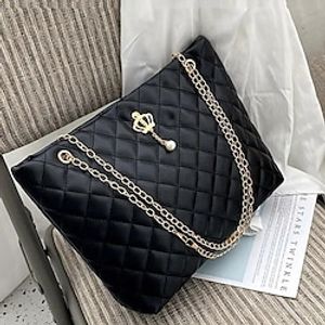 Fashion Shoulder Messenger Bags for Women Purses and Handbags Soft Leather Crossbody Bags Chain Strap Large Tote Shopping Bag Lightinthebox