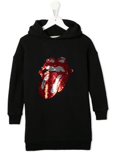 Little Eleven Paris The Rolling Stones hoodie dress - Black