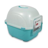 M-Pets Rosetta Cat Litter Box Blue Medium