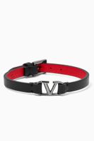 Valentino Garavani VLOGO Bracelet in Leather Valentino Garavani VLOGO Bracelet in Leather