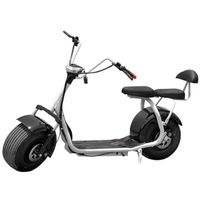 Megastar Megawheels City Coco Harly 60V Electric Scooter Motorcycle with Fat Tyres & Double Seats, White - coco1WHITE (UAE Delivery Only)