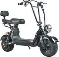 Megawheels Mini Coco Harley Fat Tyre Electric Scooter With Removable Battery (UAE Delivery Only)