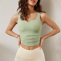 Sports Longline Bra Vest for Women High Support Shockproof with Removable Pad Seamless Bra for Yoga Workout Running Fitness Gym Summer Vest Lightinthebox - thumbnail