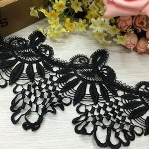 1Yds Vintage Style Black Lace Ribbon