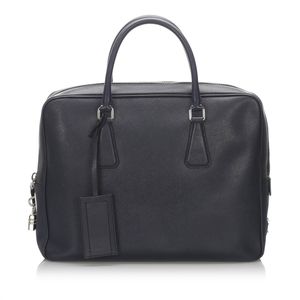 Leather Saffiano Galleria Briefcase