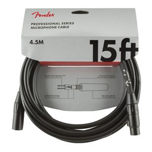 Fender Professional Series Microphone Cable 15Ft - Black
