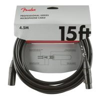 Fender Professional Series Microphone Cable 15Ft - Black - thumbnail