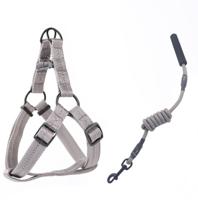 Helepet Round Dog Leash Harness Grey XS