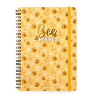 Legami 12-Month Diary - 2024 -Large Weekly Spiral Bound Diary - Bee - thumbnail