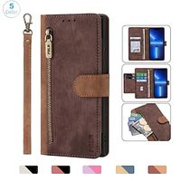 Phone Case For Apple Full Body Case Leather Wallet Card iPhone 14 Pro Max 13 12 11 Pro Max Mini X XR XS 8 7 Plus Full Body Protective Dustproof Card Holder Slots Solid Colored TPU PU Leather miniinthebox - thumbnail