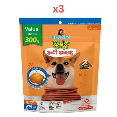 Bearing Jerky Treats Stick Roasted Chicken 300G (Pack of 3)