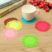 Silicone Coasters Round Drink Coasters - thumbnail