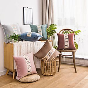 1 Pc Geometric Cushion Cover 45x45cm Linen for Sofa Bedroom Lightinthebox