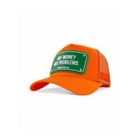 John Hatter Mo Money Mo Problems Rubber Patch Cap Unisex Cap Orange - thumbnail