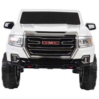 Megastar Ride On Licensed 12V GMC Canyon At 4 2-Seater Power Truck With Remote Control - White (UAE Delivery Only)