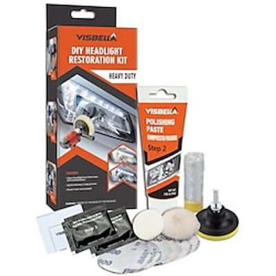 Car Headlight Repair Set Car Care Electric Repair Set for Repairing Oxidized Hazy Yellow Scratches Headlights Taillights Fog Lights Lightinthebox