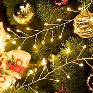 1.5m 3m 6m String Lights 50100200 LEDs EL Warm White White Multi Color Firework  Starburst Lights Indoor Party Wedding USB Powered Lightinthebox