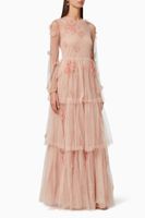 Tulle Floral Appliqué Dress - thumbnail