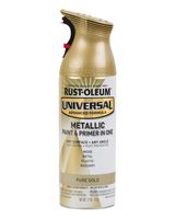 RustOleum Universal Spray Metallic Pure Gold 11Oz