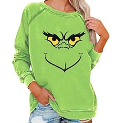 The Grinch Grinch Hoodie Cartoon Manga Anime Graphic Hoodie For Men's Women's Unisex Adults' Hot Stamping 100% Polyester Party Festival miniinthebox
