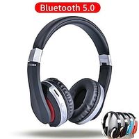 Wireless Headphones Bluetooth Headset Foldable Stereo Gaming Earphones With Microphone Support TF Card For IPad Mobile Phone Lightinthebox - thumbnail