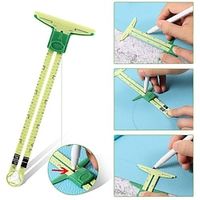 Sewing Seam Ruler Measuring Gauge Patchwork Quilting Tailor Ruler Sizer Helper Aluminum Plastic Sliding Gauge Lightinthebox - thumbnail