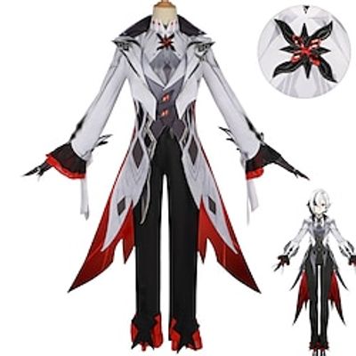 Inspired by Genshin Impact Fatui Harbingers Arlecchino Anime Cosplay Costumes Japanese Halloween Cosplay Suits Long Sleeve Costume For Women's Lightinthebox