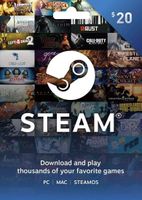 USA Steam Wallet Gift Card - $20 (E-mail Delivery)