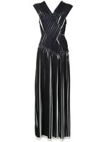 3.1 Phillip Lim knife pleated crossover dress - Black