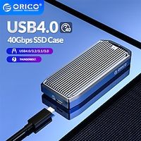 ORICO LSDT USB4.0 M.2 SSD Case 40Gbps M2 NVMe Case Compatible with Thunderbolt 3 4 USB3.2 USB 3.1 3.0 Type-C Multiple Protocols Lightinthebox - thumbnail