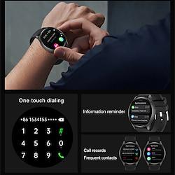 New Body Temperature Monitoring Bluetooth Call Men And Women Smart Watch Blood Pressure Blood Oxygen Heart Rate Monitoring 1.43 Inch Amoled Screen Sleep Blood Sugar Monitoring Pedometer Sports Watch Lightinthebox